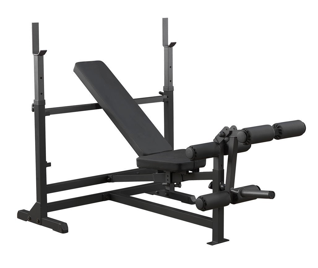 Body-Solid PowerCenter Adjustable Bench with Uprights and Leg Developer