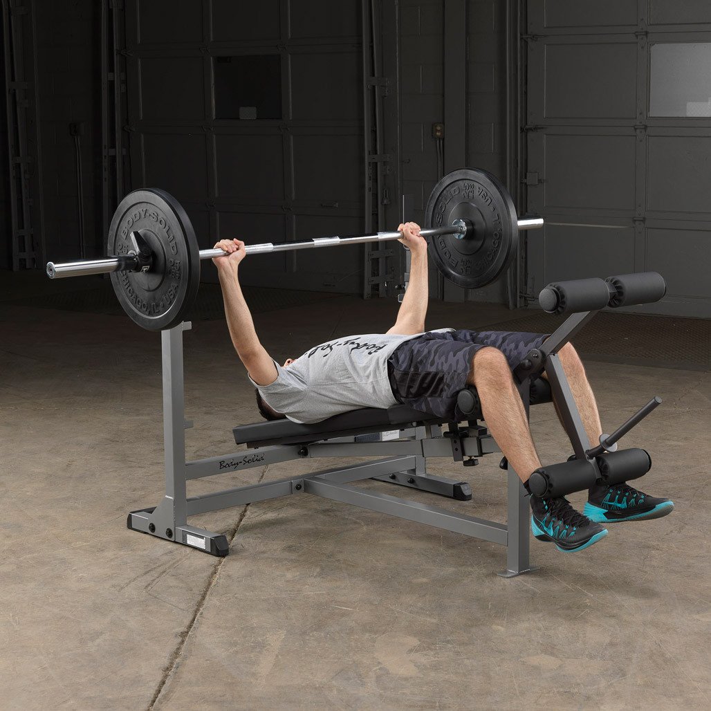 Body-Solid PowerCenter Adjustable Bench with Uprights and Leg Developer - Image 2