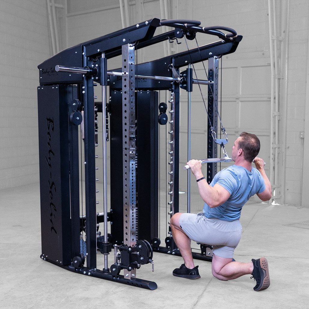 Body-Solid All-in-One Smith Machine, Functional Trainer, Rack - Image 5
