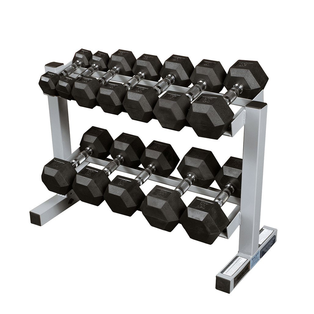 Powerline Adjustable Bench & Dumbbell Combo with Storage Rack - Image 3