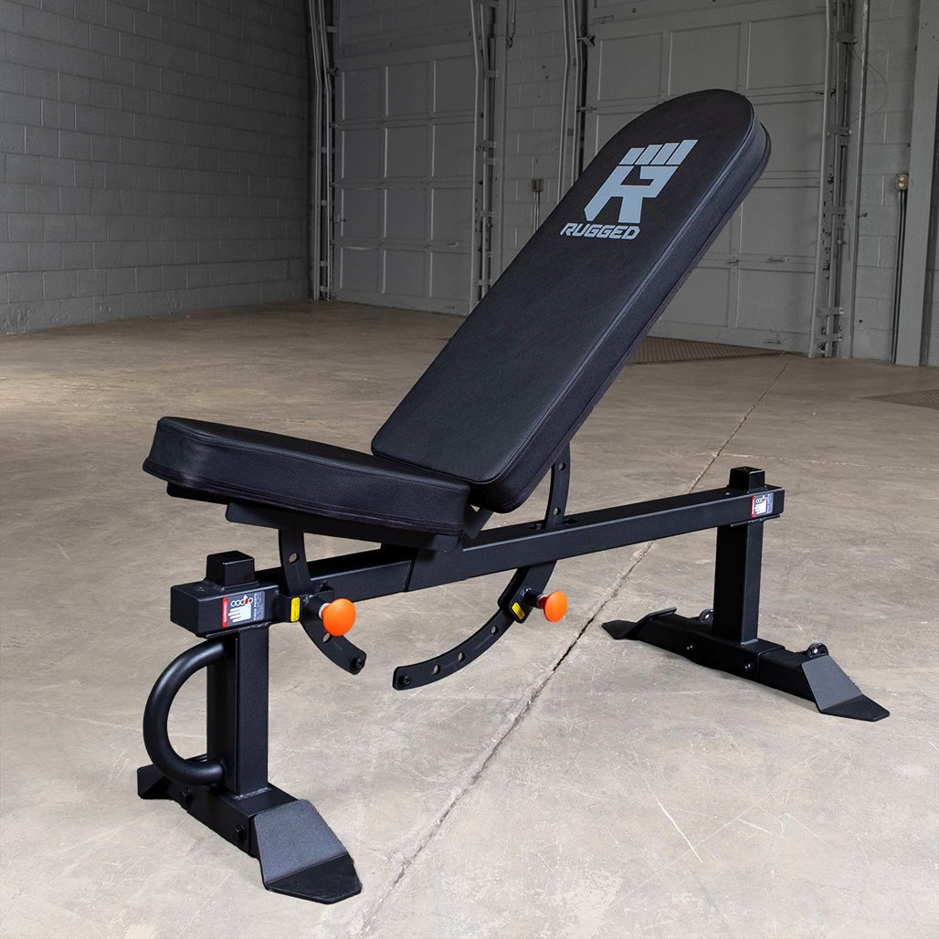Rugged Flat Incline Bench with Adjustable Dumbbell Set - Image 3