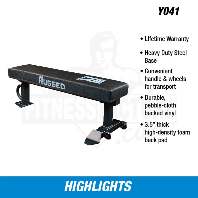 Rugged XL Flat Bench, 1500 lb. Capacity - Image 3
